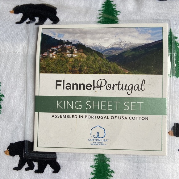 New King flannel sheet set, 4 pcs - Picture 6 of 7